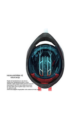 Sx.100 Enıgma Mat Siyah Beyaz Motosiklet Full Face Kask