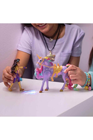 Unicorn Akademisi Sophia Figür ve Işıklı Wildstar Tek Boynuzlu At