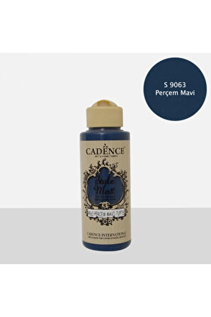 Style Mat Akrilik Boya S-9063 Perçem Mavi 120ml