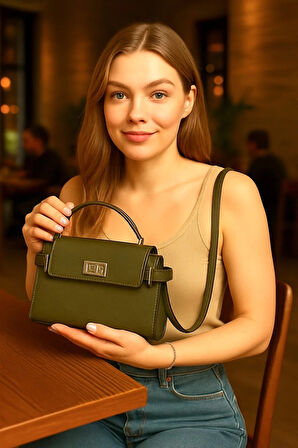 Lüks Kapaklı Şık Omuz ve El Çantası – Günlük & Klasik Kullanım