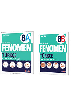 Fenomen Okul 2024 8. Sınıf Lgs Türkçe A + B Soru Bankası Seti 2 Kitap