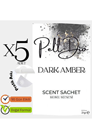 5'li Amber Dolap Ayakkabılık Ve Çekmece Parfümlü Kese Kokusu Oda Koku Kesesi