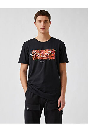 2sam10646hk Erkek T-shirt Siyah