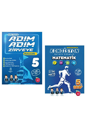 NEWTON YAYINLARI 5.SINIF  MATEMATİK ADIM ADIM ZİRVEYE ETKİNLİKLİ KONU ANLATIMLI SORU BANKASI+KONDİSY
