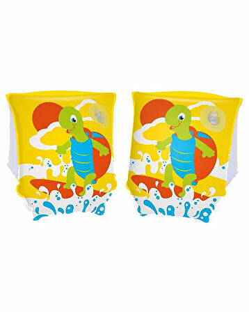 3-6 Yaş Kaplumbağa Desenli Sarı Kolluk 23x15cm (Bestway)