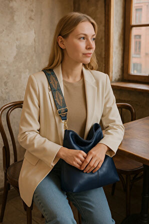 Lüks Dukuma Kolon Askılı Omuz Çantası