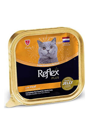 Jöle İçinde Parça Dana Etli Yetişkin Kedi Konservesi 85gr - 24 Adet