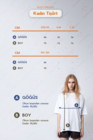 -Kadın Pamuk 100% Oversized T-shirt Stitch and Hart Baskılı 30/1 kumaş