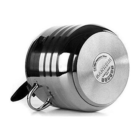 Manheim Germania 5 lt çelik düdüklü tencere süper kapsül taban 