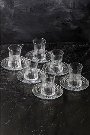 Elysia 12 Parça Çay Seti, 6 Adet Eliza + 6 Adet Ithal Çay Tabağı