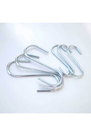 Metal S Kanca Askılık Büyük Boy 5 Adet