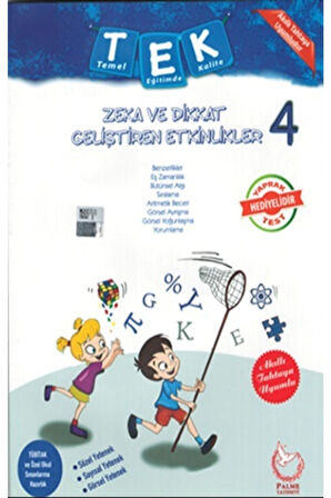 4. Sınıf Zeka ve Dikkat Geliştiren Etkinlikler / Kolektif / Palme Yayıncılık / 9786052823255