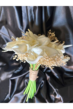 Beyaz Gelin el çiçeği,düğün nikah incili el buketi damat çiçeği LALE,ŞAKAYIK,ORTANCA,GALA ÇİÇEĞİ,GÜL