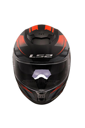 Stream 2 Fury Mat Siyah-gri-kırmızı Kapalı Kask Full Face