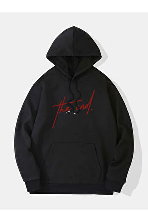 LUNAVISITA unisex Sweatshirt Baskılı Kapşonlu