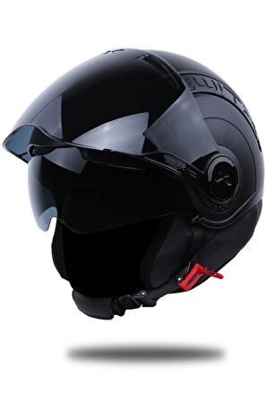 Sx.10 Mat Siyah Kask