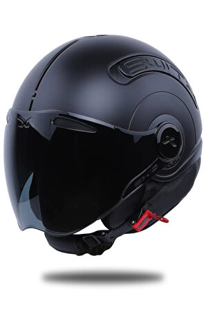 Sx.10 Mat Siyah Kask