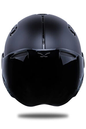 Sx.10 Mat Siyah Kask