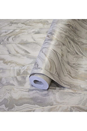 Octagon 1201-3 Modern Mermer Duvar Kağıdı (gri)