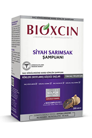 Saç Dökülmesine Karşı Siyah Sarımsaklı Şampuan Quantum 300 ml