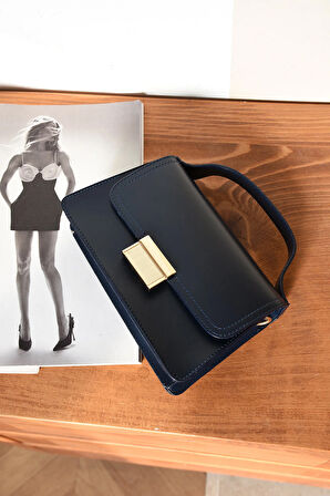 Kadın Mini City Omuz Çantası Kilit Detaylı Çanta