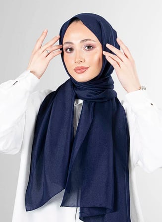 Harem Scarf Brisa Vual Şal Lacivert