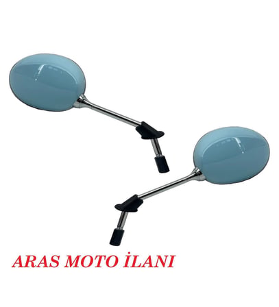 Ayna Takımı Turkuaz Renk Araro Cappucino 125 Cc - 50 Cc Moto Eay