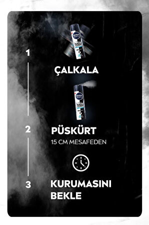 Men Black&white Invisible Original Deodorant 150 ml X 3 Adet