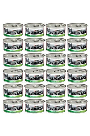 Proplan Pro Plan Sterilised Somonlu Kedi Konservesi 85 gr*24 adet