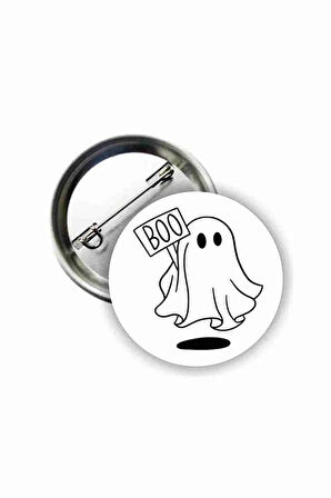 Boo Hayalet - Ghost Y2k Grunge Style Buton Rozet