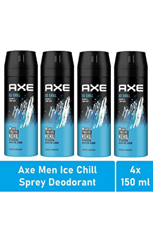 Men Deodorant Ice Chill 150 Ml - 4'lü Avantaj Paketi