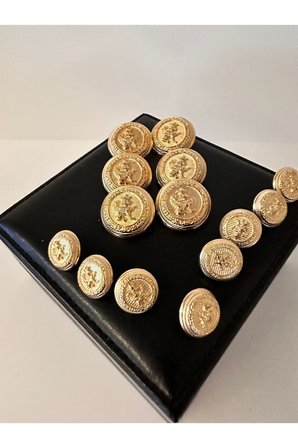 Blazer ceket gold düğme seti