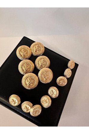 Blazer ceket gold düğme seti