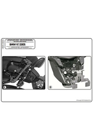 Plr692 Bmw K 1200s 05-08 K 1300s 09-14 Uyumlu Yan Çanta Demiri