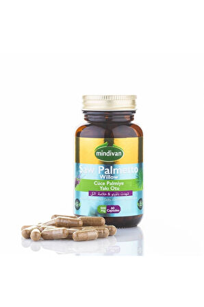 Cüce Palmiye & Yakı Otu Ekstresi 500 Mg 60 Kapsül