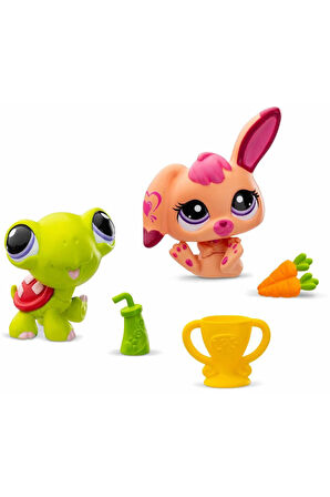 Seri 2 Kaplumbağa ve Tavşan LPS Minişler 2'li Figür Seti