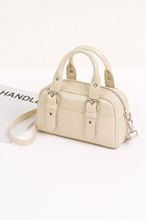 Lüks Silindir Günlük El Ve Omuz Çantası