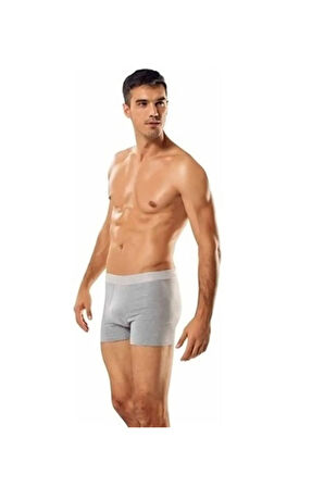 Erkek Gri Boxer 6'lı Paket