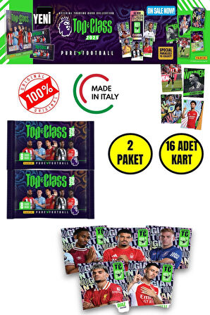 Panini Top Class 2025 Premier League Koleksiyon Futbolcu Kartları  ( 2 Paket & 16 Adet Kart )