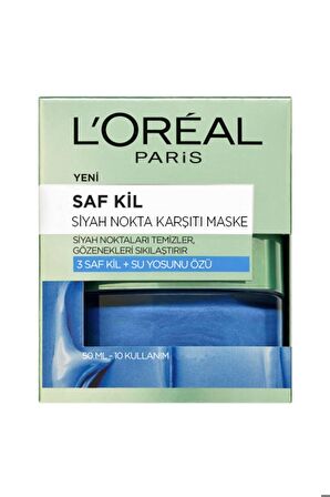 L'oréal Paris Saf Kil Siyah Nokta Karşıtı Maske 50 Ml 3600523516988