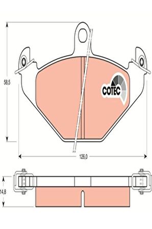 Gdb1041 Fren Balatasi Arka-( Renault : Laguna I 93-01 1.8-2.0 94 Safrane I 92-96 2.0 (wh582691)