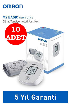 M2 Basıc Hem-7121j-e Üst Koldan Ölçer Dijital Tansiyon Aleti 10 Adet