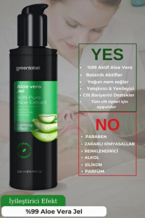 Greenlabel Aloevera Jel 200 Ml.