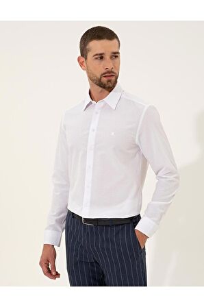   Slim Fit Armürlü Gömlek