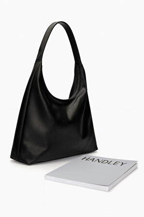 Elegant Shopper Suni Deri Omuz Çantası