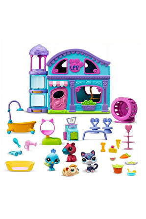 LPS Minişler Littlest Pet Shop Deluxe Miniş Evi Oyun Seti - 4 Figürlü ve 20 Aksesuarlı