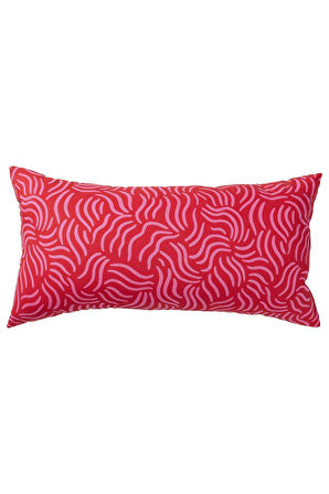 Kırlent, Parlak Kırmızı-Parlak Pembe, 30x58 cm Dikdörtgen