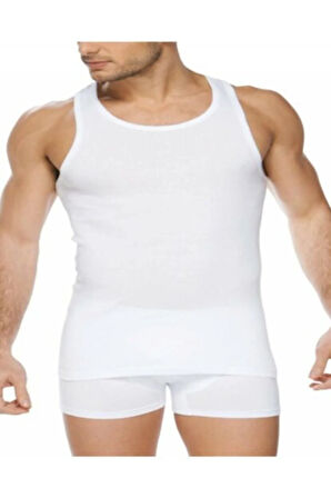 Erkek Beyaz Klasik Atlet