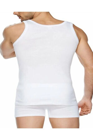 Erkek Beyaz Klasik Atlet