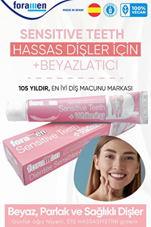 Foramen Sensitive Teeth Hassas Dişler Için Beyazlatıcı Diş Macunu 75 Ml/90 gr